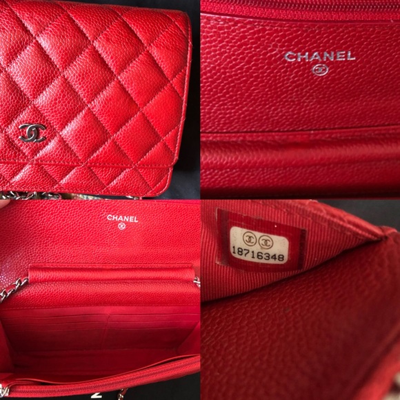 SOLD** Chanel WOC Wallet on Chain Caviar Flap - Picture 7 of 8